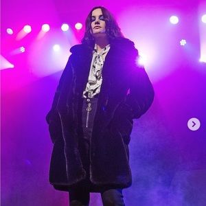 Straight To Hell Stevie Faux Fur Black Coat - M